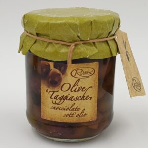 Olives Taggiasca dénoyautées à l'huile d'olive vierge extra Ranise - Italie